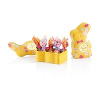 Venchi - Colección Pascua - Pequeña lata regalo en forma de conejo con surtido de minihuevos de chocolate, Sin gluten, 66 g, Idea regalo