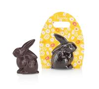 Venchi - Conejo de Chocolate Negro 60%, Sin Gluten, Vegano, 100 gr, Colección Pascua, Idea Regalo