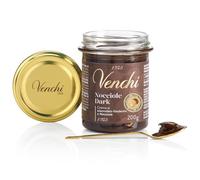 Venchi - Crema para Untar de Chocolate Negro y Avellanas del Piamonte IGP, 200 g - Sin Gluten - Vegano
