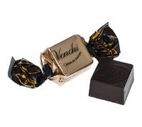 Venchi Cubotto Cuor di Cacao Chocolates con 75% de chocolate negro relleno con crema de chocolate amargo adicional 1000 g