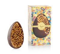 Venchi - Huevo de Chocolate, 60% Sabor Chocolate Negro, con "Avellana Piamonte" Enteras, con Sorpresa, Sin Gluten, Vegano, 1 kg, Colección Pascua, Idea Regalo