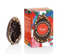 Venchi - Huevo de Chocolate Mignon con Avellanas Extra Negro 70%, 70 Gr, con Granillo Grueso de "Avellana Piamonte", Sin Gluten, Colección de Pascua Venchi, Idea de Regalo