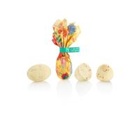 Venchi - Huevos de Chocolate, 1 Kg, Sabor Chocolate Blanco con Almendras, Pistachos Salados y 'Avellana Piamonte' Enteras, Sin Gluten, Colección Pascua, Idea de Regalo