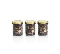 Venchi - Kit Degustación de 3 Cremas Untables Negras, Chocolate Negro y “Avellana Piamonte IGP”, 600 g, Sin Gluten, Sin Colorantes y Sin Conservantes