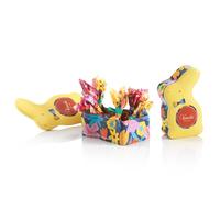 Venchi - Lata con Forma de Conejo, 66 Gr, 6 Huevitos Surtidos con "Avellana Piamonte", Sin Gluten, Colección de Primavera Venchi, Idea de Regalo para el Día de la Madre