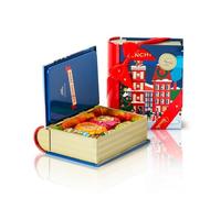 Venchi, Mini Libro Azul de Navidad con Chocoviar Assortidos, con "Avellana Piemonte", Edición Limitada, 116 Gr, Sin Gluten, Sin Colorantes ni Conservantes, Idea de Regalo