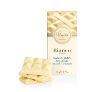 Venchi - Tableta de Chocolate Blanco Extra, 78 g - Vainilla - Sin gluten