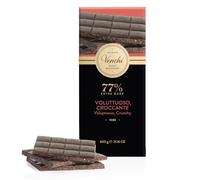 Venchi - Tableta Maxi 77% Nibs, con Chocolate Extra Negro y Nibs de Cacao, 600 g, Sin Gluten, Sin Colorantes y Sin Conservantes