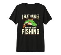 Vencí al cáncer Ahora voy a Pescar Camiseta Premium