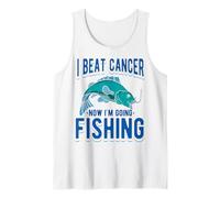 Vencí al cáncer Ahora voy a Pescar Camiseta sin Mangas
