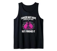 Vencí al cáncer de Mama | Pink Gloves Breast Cancer Survivor Camiseta sin Mangas