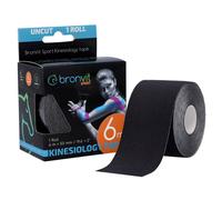 Venda adhesiva BronVit Sport Kinesio Tape classic 5 cm x 6m Color: negro