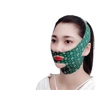 Vendaje adelgazante para mejillas y barbillas, máscara facial antiarrugas, banda para dormir, salud, belleza, cuidado facial de la piel (verde)