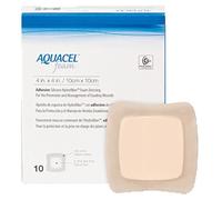 Vendaje adhesivo de espuma de acuacel de convatec, 10 cm x 10 cm, paquete de 10
