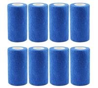 Vendaje Autoadhesivo, 7,5 Cm X 4,5 M, Elástico, Ideal Para Deportes, Muñecas, Tobillos Y Zonas Inflamadas. Vendaje Veterinario Cohesivo Para Patas De Gatos, Perros Y Caballos (8*azul)