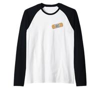Vendaje con Smilies Fe Espiritante Jesús Sana Camiseta Manga Raglan