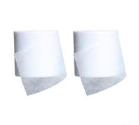 Vendaje de árbol 2 rollos de 10 cm x 35 m, tela no tejida transpirable, protege contra las heladas del sol y los animales, corteza de árbol joven, fácil para troncos, blanco (blanco)