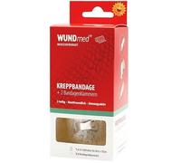 Vendaje de crepé + clips de vendaje, 4 m x 10 cm