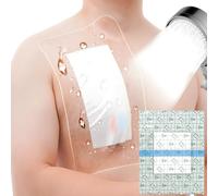 Vendaje de ducha impermeable para puntadas después de la cirugía, cuidado de heridas, cinta adhesiva transparente sin pegamento en el centro de la barrera de la piel para nadar y ducharse, 10 x 12,