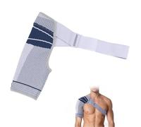 Vendaje de hombro ajustable, soporte de hombro, alivio de molestias después del entrenamiento, estabilidad para hombros, vendaje de hombro se ajusta a hombro izquierdo o derecho, para hombres y