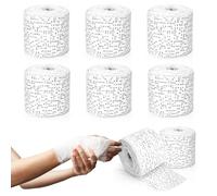 Vendaje de Yeso Secado Rápido,Tela de Yeso para Modelar,Vendaje Escayola para Rostro,Cuerpo,Abdomen,Ideal para Modelar,Moldes de Cuerpo y Arte Creativo,Trabajos Manuales,8 Rollos,7.5 x 270 cm