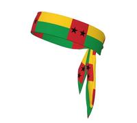 Vendaje deportivo impreso con la bandera de Guinea-Bissau, adecuado para entusiastas del deporte, fútbol ninja y baloncesto