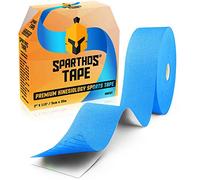 Vendaje Neuromuscular Kinesiolog?a SPARTAN TAPE - 5cm x 35m [Bulk Grande Rollo] - Cinta El?stica Banda Fisioterapia SportsTape Para Lesiones Musculares Articulaciones Jumbo Kinesio (Electric Blue)