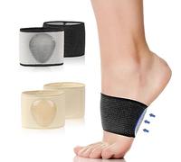 Vendaje para el pie del metatarso, calcetines para aliviar el dolor de pies planos con almohadillas de gel, 2 pares de cuidado para pies (Eur 40-45, negro, marca)