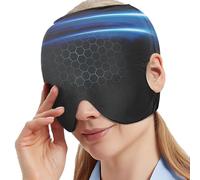 Vendaje para la cabeza de hielo para la migraña - Gorro para migrañas con paquete frío Gel Ice Cap,Diseño ergonómico, el estrés, la tensión y el dolor de cabeza para mujeres y hombres Cenmoo