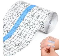 Vendaje para Tatuajes, 25cm x 2m Film Tattoo Esparadrapo Resistente Agua, Volúmenes Heridas Impermeable Cinta, Vendajes Adhesivo Elástico Transparente, Vendaje Transparente Impermeable para Natación