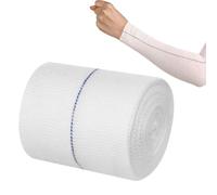 Vendaje tubular elástico de compresión, vendaje tubular transpirable, vendaje de apoyo para brazos, tobillos y rodillas, 7,5 cm x 5 m