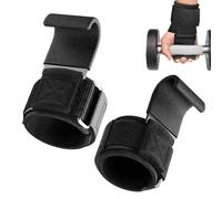 Vendajes de muñeca para levantamiento de pesas - Gancho de toma para levantamiento de tierra - 2 pares de sujetadores de muñeca antideslizantes acolchados transpirables ganchos para gimnasio o casa