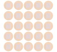 Vendajes Impermeables Redondos para Dedos, 100 Piezas, Beige | PE y Algodón, Acabado Transparente y Transpirable, Envoltorio Individual, para Cortes Pequeños y Ampollas