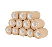 Vendas Cohesivas Autoadhesivas 12 Rollos, 7,5 cm x 4,5 m - Venda Elástica Adhesiva (Beige)