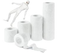 Vendas Cohesivas y Autoadhesivas - 25 Yardas de Pretape para Deportes, Crossfit y Fútbol - Ideal para disfraces de Halloween como vendas de momia.