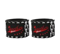 Vendas De Boxeo - 2 Piezas De Equipo De Combate Elástico | Vendajes De Calavera Espeluznantes, Soporte Acolchado Para Nudillos | Protección De Entrenamiento De Muay Thai, Protector De Estabilidad De M