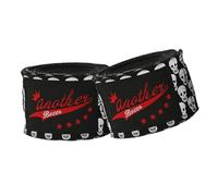 Vendas de boxeo con calavera | Vendaje de combate elástico largo de 9,84 pies | Equipo protector de manos para guantes, Muay Thai, Kickboxing, entrenamientos de fitness, sesiones de sparring
