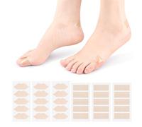 Vendas de gel de silicona para ampollas, 30 almohadillas adhesivas para prevenir ampollas, protector invisible del talón, calcomanías antidesgaste, parches impermeables para pies, talones, dedos de