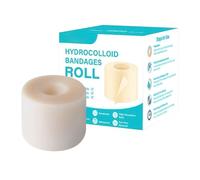 Vendas de gel hidrocoloide | Cinta hidrocoloide de 5 cm de ancho, parche flexible para heridas de corte para piel sensible, talón, pie, cara, cortes de espinillas, cicatrices