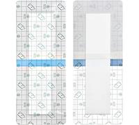 Vendas de incisión impermeables para reemplazo de rodilla, cirugía de rodilla, cubierta de ducha, protector de ducha de heridas grandes, vendaje de isla Adheisve, vendaje de 4 x 6 pulgadas (paquete de