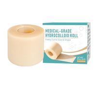 Vendas de parche hidrocoloide, fáciles de aplicar y quitar, 5 x 5,5 cm, hojas de rollo hidrocoloide, parche de curación de heridas, recuperación más rápida y cómoda, para cortes de quemaduras faciales