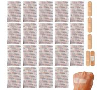 Vendas De Tela: 100 Piezas De Vendas Adhesivas De Tela Flexible Para El Cuidado De Heridas, Parche Atlético Transpirable Para Familias Activas, Vendaje Estéril Sin Látex | Hogar Perfecto, Oficina