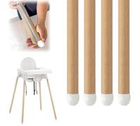 Vendas Decorativas para Piernas para Trona, 4 piezas Cintas Decorativas para Patas de Trona Pegatina de Grano de Madera, Autoadhesivas Estilo Compatibles con Trona Ikea Antilop