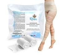 Vendas drenantes anticelulíticas con sal del Mar Muerto y principios activos 100 % VEGANOS - Tratamiento de vendaje anticelulítico reductor y reafirmante para piernas y glúteos.