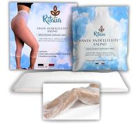 Vendas drenantes anticelulíticas Ritalia® con sal del Mar Muerto y principios activos 100 % VEGANOS - Tratamiento de vendaje anticelulítico reductor y reafirmante para piernas y glúteos