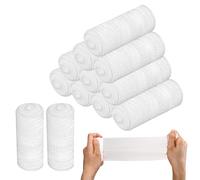 Vendas elásticas de gasa de 7.6 cm x 203.2 cm, 12 rollos de gasa enrollada de algodón para dolencias, lesiones y cirugía después del cuidado