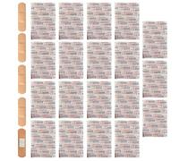 Vendas Impermeables - 100 Tiritas Adhesivas De Tela Flexible | Apósitos Transpirables Para Heridas | Parche De Cinta Atlética Portátil Para Cortes, Ampollas, Abrasiones, Protección De Botiquín De Prim