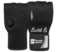 Vendas Interiores para Manos, Correas elásticas de muñeca de 75cm de Largo, envolturas de Gel rápido para Boxeo, MMA, Artes Marciales, Muay Thai, Gel Debajo de los Guantes, Vendas (Negro, S/M)