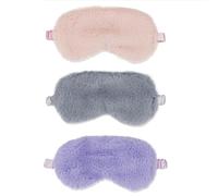 Vendas para dormir para mujer, 3 unidades de vendas opacas para dormir, suaves para la noche, cubiertas de ojos esponjosas con bolsa de viaje, vendas para dormir para mujeres y niños