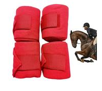 Vendas para Patas de Caballo | 4 Piezas de Vendajes para Patas - Accesorios Ecuestres Protectores de 250 cm Parte Delantera Suave para Competiciones Exteriores